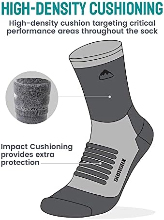 Čarape za pješačenje od merino vune Samsox 2 Para, Izrađene u SAD-u, 3/4 Posade, Mekane Čarape su za hodanje i Cipele za žene i muškarce