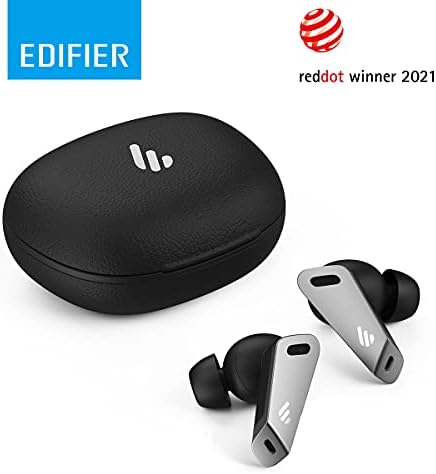 Edifier NB2 Pro Pravi Bežične slušalice - 6 Mikrofona - Hibridna aktivno Buke - Bežične Bluetooth slušalice 5.0 - Vrijeme reprodukcije: 32 H - Kontrola USB-C - aplikacije - Crna