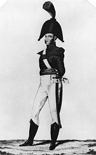 Morski Pješak SAD 1819 Član Nacionalne Akademije mornaričkog Pješaštva Sad-a U Ulaznim obliku Акватинт 1819