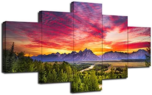 Nacionalni park Grand Teton Dekor SAD-u, Wyoming, Krajolik Zmija rijeke, Zidni Umjetničke slike, Plakati za