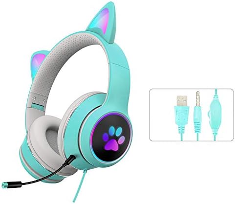 Slušalice LVOERTUIG, Sklopivi i растягивающаяся Wireless gaming slušalice Bluetooth led RGB,Žičano gaming slušalice sa stereo zvukom,Slušalice na dar za djecu i odrasle