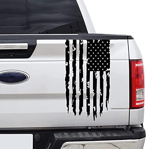 Senksll Problem Amerikanac SAD Vinil naljepnica na stražnja vrata kamiona sa zastavom SAD-a, kompatibilna je