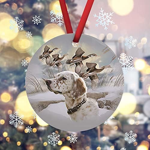 Božićni Keramički ukrasi,Pas s Pticama Šampanjac Zlatne Božićne Dekoracije Циклонический Gala Sport za Oglase