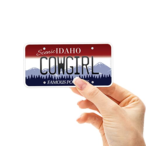Čobanica Idaho Oznaka na oznaka | Ženska naljepnica-naljepnica za Rodeo za auto | Boise, Нампа, Twin Falls, SDA Slatka Zapadne naljepnice za гидрофляжки