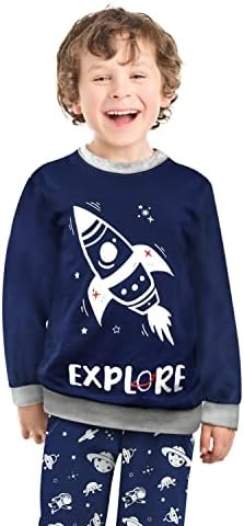 Zukocert Dječaci okrugli izrez флисовый pulover Hlače za trčanje Kit igre odjeće od 3 do 10 t