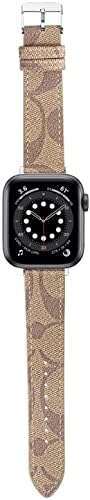 Luksuzni Remen je Kompatibilan sa satom Apple Watch 38 mm 40 mm 41 mm 42 mm 44 mm 45 mm, Kožni Starinski Zamijeniti
