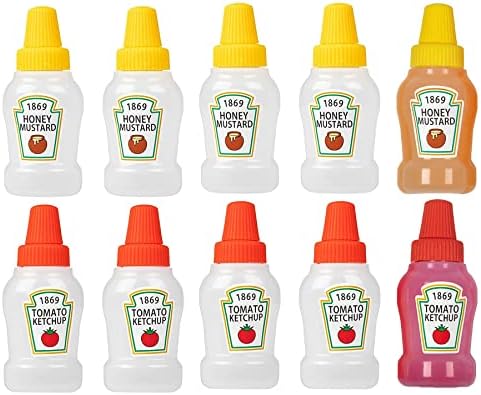 DIAHOUD 10 kom. Mini-boce sa kečap 0,84 grama Plastična boca za cijeđenje Slatka Pribor za kutije Bento Spremnik
