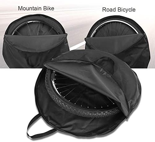 Yosoo Health Gear Crni najlon torba za nošenje biciklističke kotače Odgovara za mtb Prednjih i stražnjih Kotača
