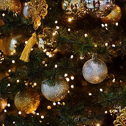 Dekoracije Za Božićne Bala Lulu Home, Ukras Za Božićno Drvce 34 Karat, Odmor Za Viseće Lopte (Srebro, 1,57 Inča)