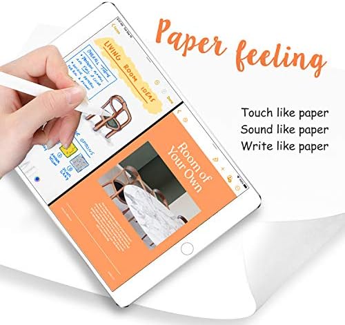 BERSEM[2 PAKIRANJA]Zaštitna folija za ekran Paperfeel, kompatibilan sa iPad 9/8/7 (10,2 inča, model 2021/2020/2019,