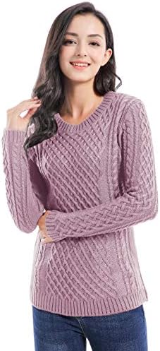 v28 Ženski okrugli izrez, Korejski pletene elastična gumena džemper dugih rukava, kardigan