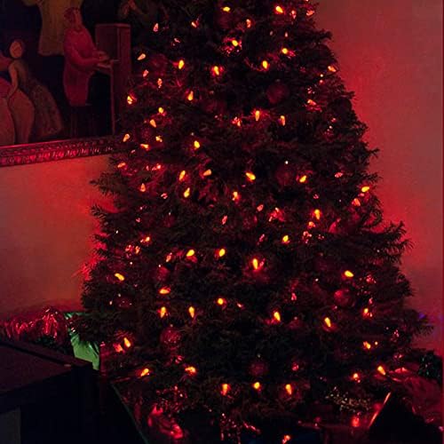 Božićna svjetla FUNPENY C6, 100 led 33-noga nevjerojatan svjetla s 8 načina rasvjeta, Vanjska pop-vodootporan gudačkih svjetiljke za unutarnju Božićnog drvca, Svadbene dekoracije za stranke u dvorištu (crvena)