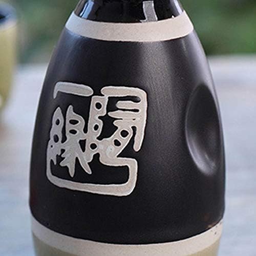 Skup Sake CoreLife, Tradicionalni Keramički Japanski Skup Sake od 5 komada sa 1 Bocom za Sake i 4 Šalice za