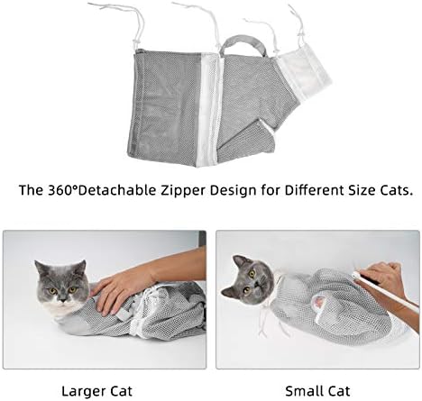 Torba za tuširanje za mačke GAPZER, Drže torbe za njegu kućnih ljubimaca, Podesiva od prozračne tkanine, zaštita