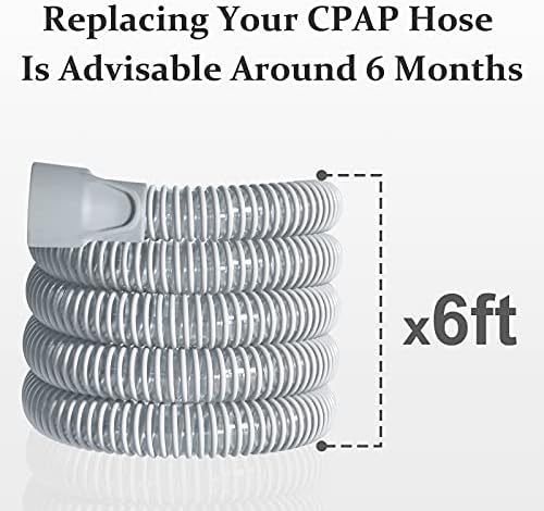 Zamjena crijeva CPAP Cijev CPAP 0,86-inčni 6 - podnožju Tanka slušalica kompatibilna sa strojevima Respironics,