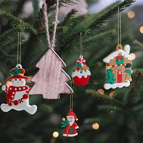GYSONG 24 kom Medenjak Čovjek Ukras za Božićno drvce Plastične Figurice od licitarsko Ukras za Božićno drvce