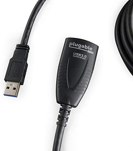 Priključna 5-metarski (16 Ft) Aktivni produžni kabel, USB 3.0 s adapterom za napajanje izmjeničnom strujom i zaštitom od povratnog napona