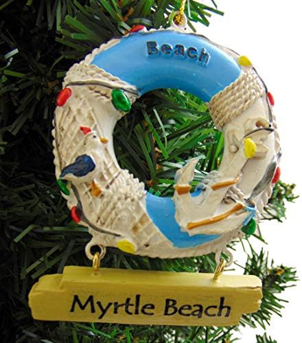 Weston radi u Myrtle Beach Ukras za Spašavanje Prsten Сохранитель Južna Karolina Suvenir Božićni Ukras