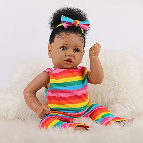 HOOMAI Realan Pomlađuje Baby Lutke s Mekim Tijelom Афроамериканская Realistična Lutka Za Djevojčice 22,8 Cm
