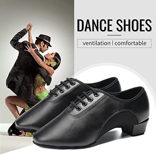 TINRYMX Ženska i muška obuća za latinoameričke plesove čipka-up za plesa, Modernog tango,Profesionalni plesni
