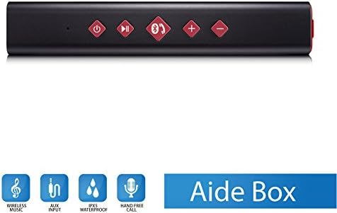Novi Ultraportable Aluminijski zvučnik Bluetooth Bežični zvučnik AidetekBoxBluetooth 4.0 15 sati streaming prijenos glazbe i ugrađeni mikrofon za hands-free komunikaciju, izlazna snaga od 10 W s pojačanim basom.