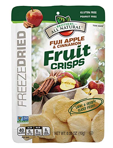 Braća-POTPUNO prirodni voćni čips, Jabuka Fuji i cimet, 0,35 grama (12 komada, pakiranje od 2)