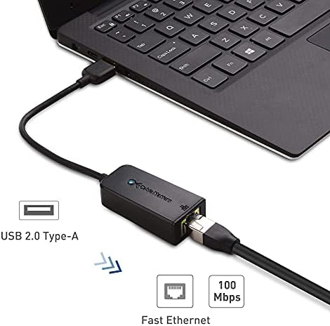 Kabel Ima vrijednost Adapter USB na Ethernet Podržava mreža Ethernet 10/100 Mb / s u crnoj i безцепочечном kabel