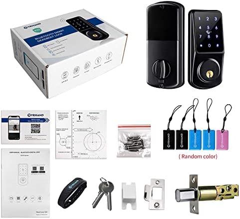 Brave na vratima YRHAND Smart Lock sa засовом,Digitalni Elektronski Vrata na zaključavanje s засовом Bluetooth