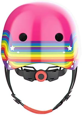 Biciklistička kaciga Noggn Rainbow Unicorn za djecu, za Odrasle, za Mlade | 3 Veličine | X-Mali: Za djecu i