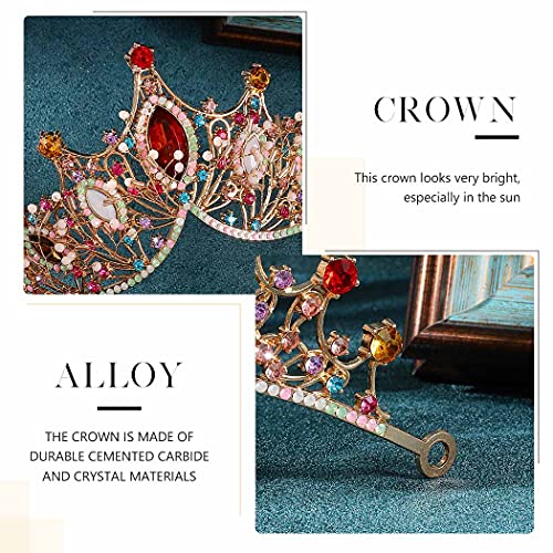 Unicra Barokne krune Kraljice Sa štrasom Svadbene krune i tiaras Berba kristalno tiaras Princeza Pribor za kosu
