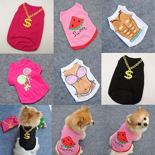 HOSD Kucni psi i Mačke Ljetna odjeća Štene Bikini Majica Mali Pas Mačka Kućni Ljubimac Znak za Dolar Prsluk