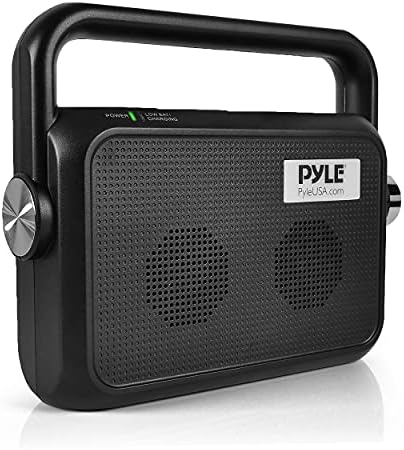Bežični prijenosni zvučnik Soundbox - Puni raspon stereo zvuka 2,4 Ghz Digitalni tv MP3 Analogni kabel za iPod i digitalni optički s priključkom za slušalice, jača glas, Slušni aparat - Pyle PTVSP18BK