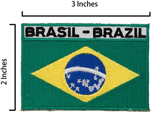 A-ONE Pakiranje od 3 kom. - Нашивка na štit Brazilu Rio de Janeiru Cristo Редентор+Нашивка u Zastavu Brazila