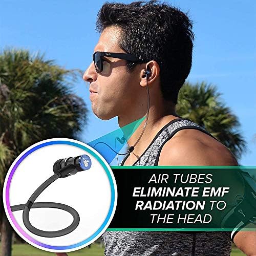 Slušalice DefenderShield bez EMF - Univerzalna Zračna cijev, Žičano Kristalno Čista stereo Slušalice sa mikrofonom