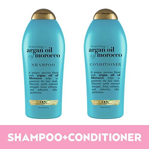 OGX Обновляющий Šampon i regenerator + Arganovo ulje Maroko, 25,4 oz (Set od 2)