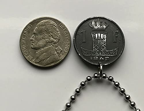 1943 Belgija Ovjes na novčić u 1 franak Belgijski lav Bruxelles Bruges Antwerpen Gent Liège Limburg Бильстайн