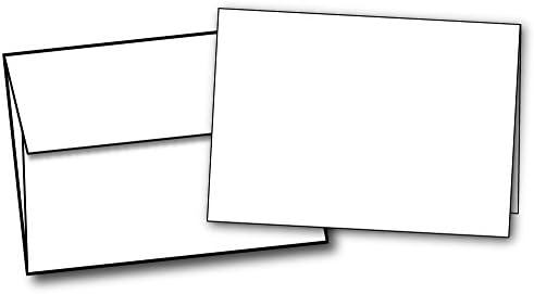 Kartice s prikaze velike težine s конвертами za izradu razglednica - Za izradu Čestitki, Razglednica s благодарностями i razglednica - Svijetlo Bijela Zaliha-Set od 40 razglednica i koverti