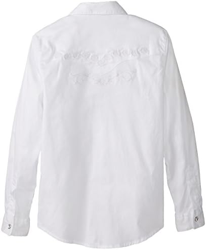Zapadna košulja Dugih Rukava za djevojčice Wrangler s dva džepa s ventilima na gumbima