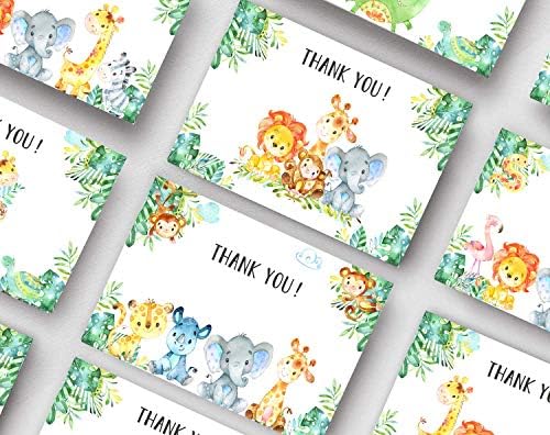 30 hvala vam razglednica Safari, hvala vam otpadaka Životinja u Džungli veličine 3,8 x 5,7 cm s pripadajućim