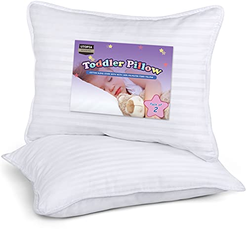 Posteljina Utopia 2 Pakiranja Jastuk za bebe - Baby jastuk za spavanje - Pamučna omotnica s pjenasto oblikovanim