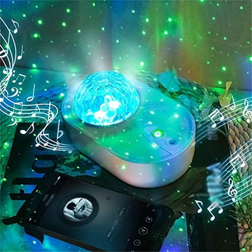 SPNEC Projektor Zvjezdanog neba noćno svjetlo Svemirski brod Lampa Galaxy LED projekcija lampa Bluetooth Zvučnik za dječje spavaće sobe Dekor osnovnoj zurke (Boja : bijela)