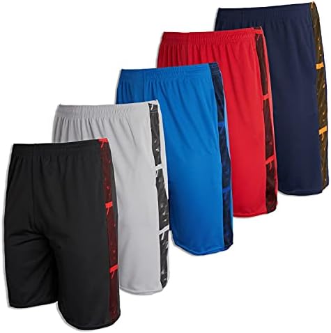 Real Essentials 5 Komada: Gospodo jezikoslovci sportske sportske kratke hlače s džepovima (S-3X)