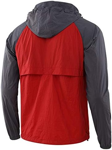 KNQR Muška lagana vodootporna jakna-анорак zip sa kapuljačom Jakne Aktivne hoodies