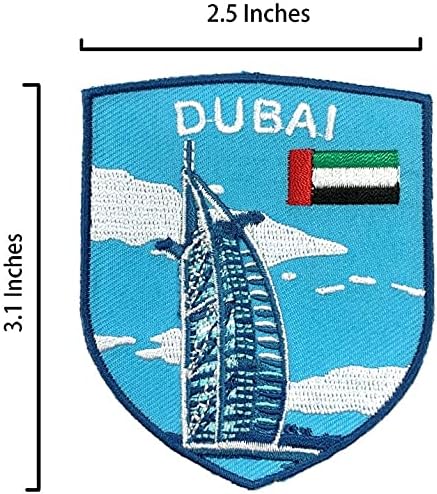 A-JEDAN paket od 2 kom. - Dubai Burj-Al-Arap S Vezom Ptach+Pin za лацкана Zastava ujedinjenih arapskih emirata,