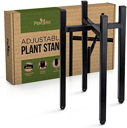 Visoki Stalak za biljke Planteko, Podmetače za sobne biljke Visine do 8-12 cm, Podesivi Metalni Stalak za biljke