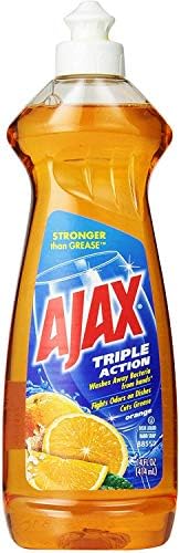 Tekućina tekućina za pranje posuđa tri akcije Ajax Oz, Narančasta, 14 Fl oz (Pakiranje po 1)