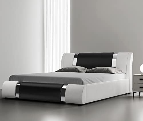 Okvir kreveta veličine King-Size SHA CERLIN sa dekorom od čeličnih dijelova i podesivim uzglavljem / Luksuzna