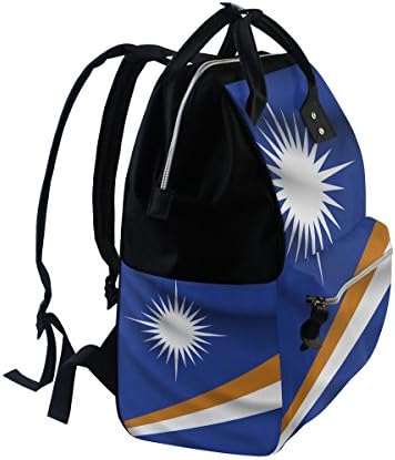 Zastavu Marshall islands Torba za mamu Torba za mamu Putni ruksak torba za pelene Ruksak Torba za pelene za njegu djeteta velikog kapaciteta