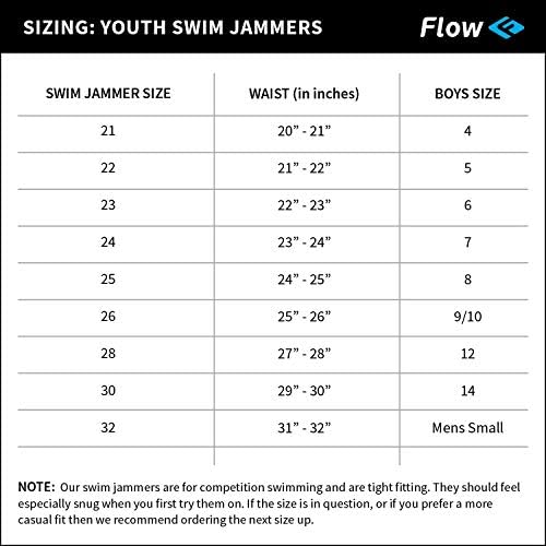 Su auspusi Flow Splice - Kratke hlače za plivanje auspusi veličine od 21 do 32 za dječake u osam sportskih kupaćim kostimima
