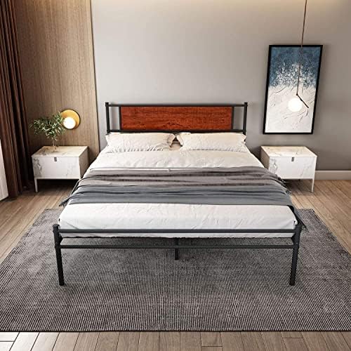 Ama Maker 12,6-inčni Okvir kreveta veličine Queen-size kreveta sa uzglavljem i изножьем Moderna platforma Okvir